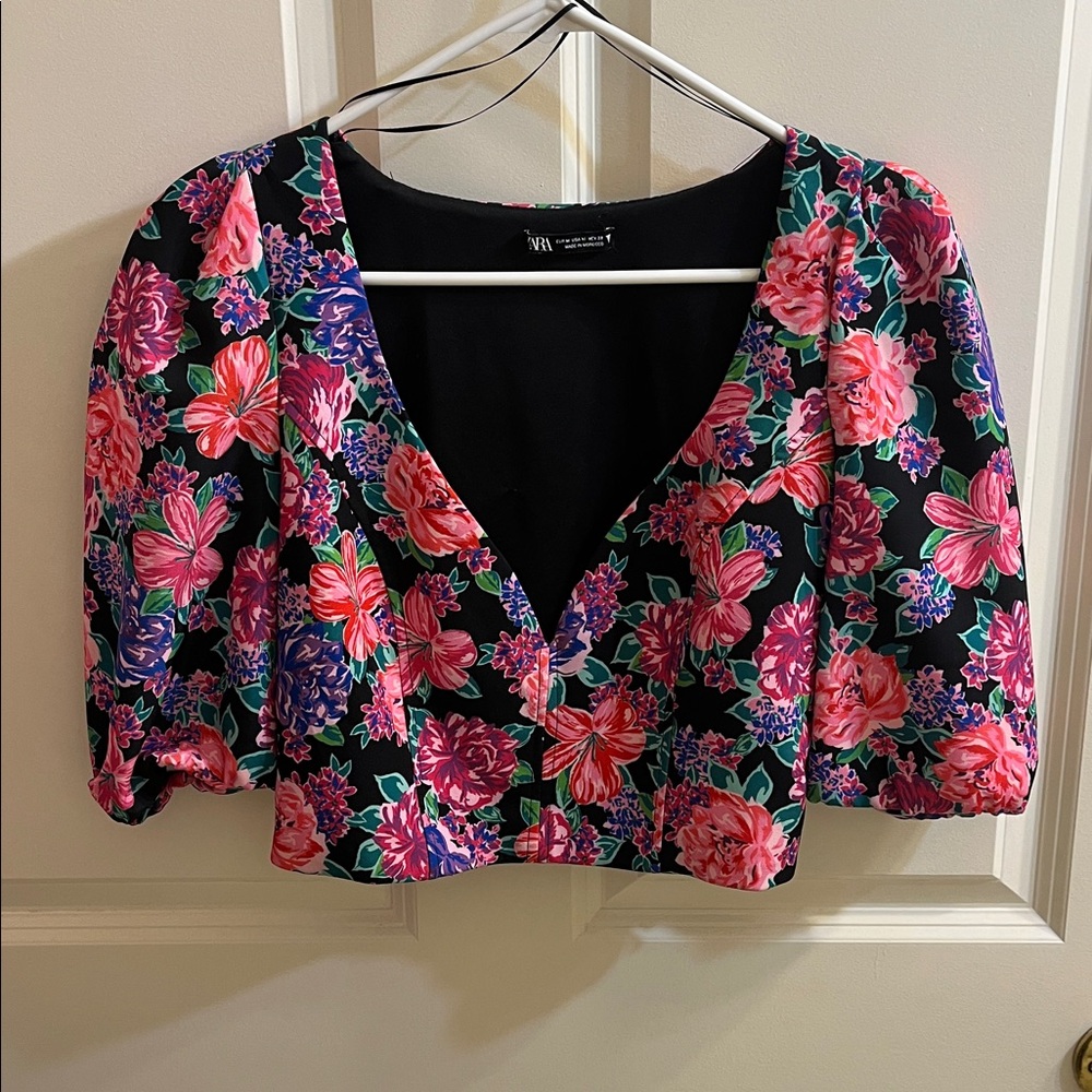 Floral Zara Sweetheart Corset Top